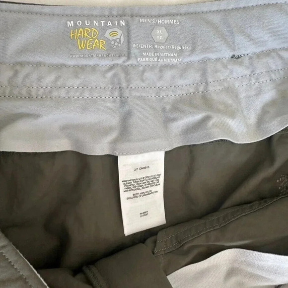 Mountain Hardwear‎ Mesa Cargo Pants Belted XL Hiking Outdoor Stretch - Picture 10 of 12